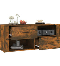 TV-Schrank Räuchereiche 100x35x40 cm Holzwerkstoff