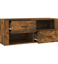 TV-Schrank Räuchereiche 100x35x40 cm Holzwerkstoff
