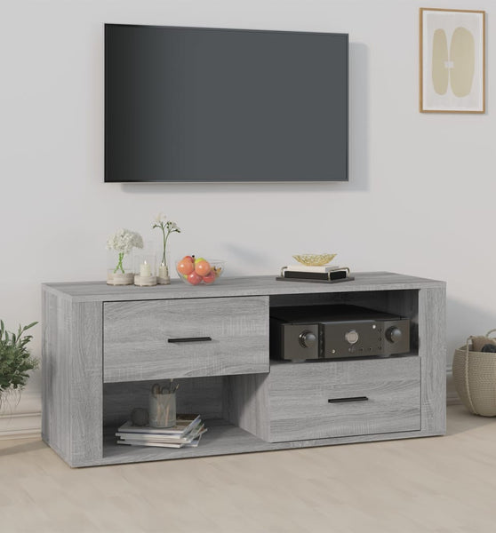 TV-Schrank Grau Sonoma 100x35x40 cm Holzwerkstoff