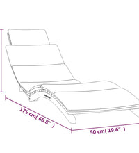 Sonnenliegen 2 Stk. mit Auflagen Massivholz Teak