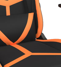 Gaming-Stuhl Schwarz und Orange Kunstleder