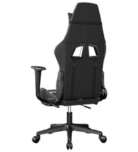Gaming-Stuhl mit Fußstütze Schwarz und Tarnfarben Kunstleder