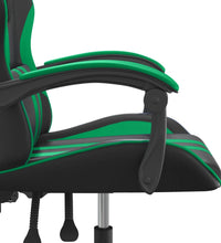 Gaming-Stuhl Schwarz und Grün Kunstleder