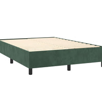 Bettgestell ohne Matratze Dunkelgrün 140x190 cm Samt