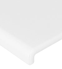 Kopfteile 2 Stk. Weiß 100x5x78/88 cm Kunstleder