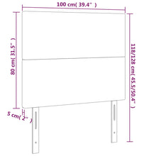 Kopfteile 2 Stk. Weiß 100x5x78/88 cm Kunstleder