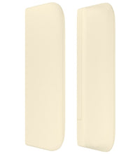 Kopfteil mit Ohren Creme 83x16x78/88 cm Kunstleder