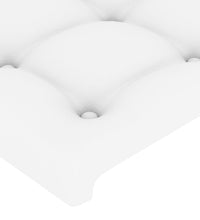 LED Kopfteil Weiß 80x5x78/88 cm Kunstleder