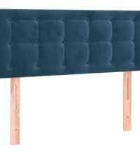 LED Kopfteil Dunkelblau 80x5x78/88 cm Samt