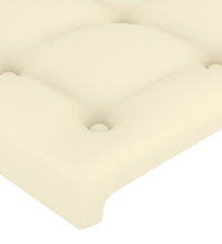LED Kopfteil Creme 83x16x78/88 cm Kunstleder