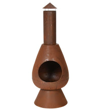 ProGarden Feuerstelle mit Kamin Ambient 110 cm Rost