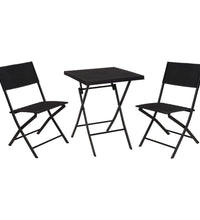 ProGarden 3-tlg. Garten-Bistro-Set Rattan-Optik