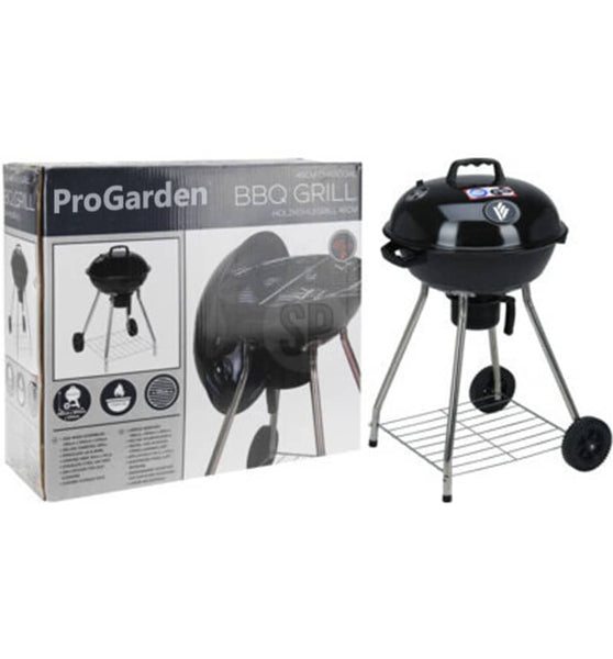 ProGarden Grill mit Rädern Schwarz