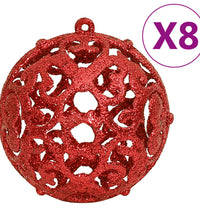 111-tlg. Weihnachtskugel-Set Rot Polystyrol