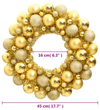 Weihnachtskranz Golden 45 cm Polystyrol