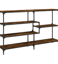 Konsolentisch Räuchereiche 160x32x95 cm Holzwerkstoff