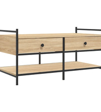 Couchtisch Sonoma-Eiche 99x50x50 cm Holzwerkstoff
