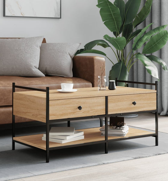 Couchtisch Sonoma-Eiche 99x50x50 cm Holzwerkstoff