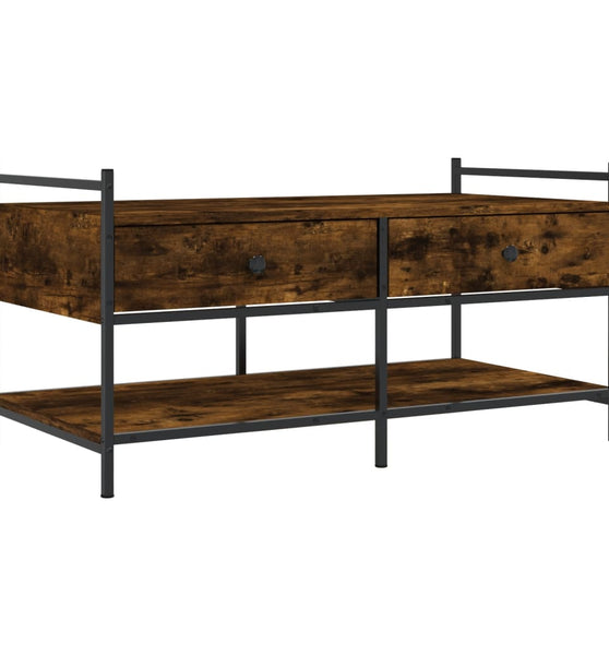 Couchtisch Räuchereiche 99x50x50 cm Holzwerkstoff