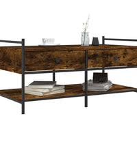 Couchtisch Räuchereiche 99x50x50 cm Holzwerkstoff