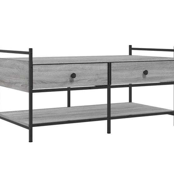 Couchtisch Grau Sonoma 99x50x50 cm Holzwerkstoff