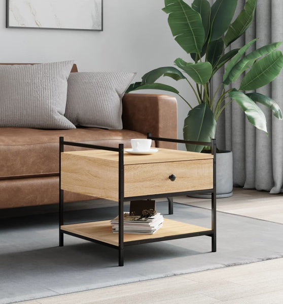 Couchtisch Sonoma-Eiche 50x50x50 cm Holzwerkstoff