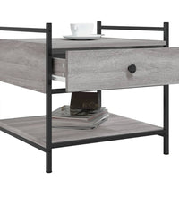 Couchtisch Grau Sonoma 50x50x50 cm Holzwerkstoff