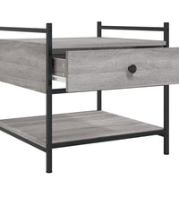 Couchtisch Grau Sonoma 50x50x50 cm Holzwerkstoff