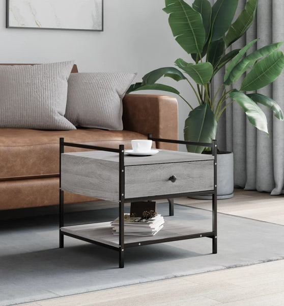 Couchtisch Grau Sonoma 50x50x50 cm Holzwerkstoff