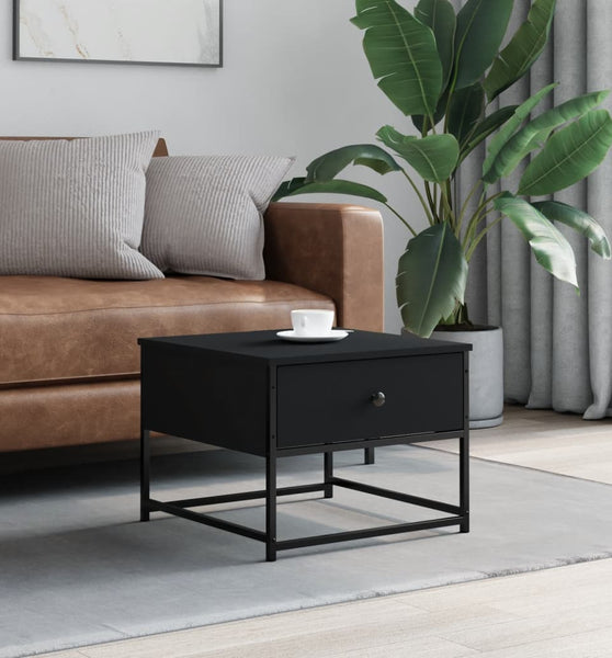 Couchtisch Schwarz 51x51x40 cm Holzwerkstoff