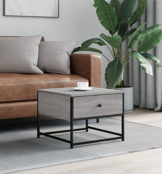 Couchtisch Grau Sonoma 51x51x40 cm Holzwerkstoff
