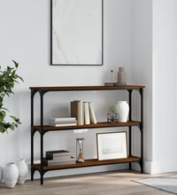 Konsolentisch Braun Eichen-Optik 100x22,5x75 cm Holzwerkstoff