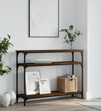 Konsolentisch Braun Eichen-Optik 100x29x75 cm Holzwerkstoff