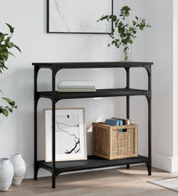 Konsolentisch Schwarz 75x29x75 cm Holzwerkstoff