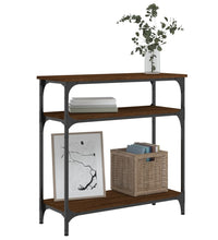 Konsolentisch Braun Eichen-Optik 75x29x75 cm Holzwerkstoff