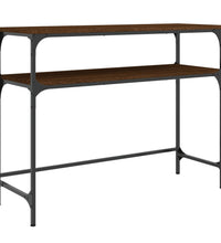 Konsolentisch Braun Eichen-Optik 100x35,5x75 cm Holzwerkstoff