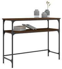 Konsolentisch Braun Eichen-Optik 100x35,5x75 cm Holzwerkstoff