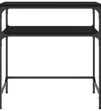 Konsolentisch Schwarz 75x35,5x75 cm Holzwerkstoff