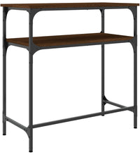 Konsolentisch Braun Eichen-Optik 75x35,5x75 cm Holzwerkstoff