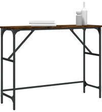 Konsolentisch Räuchereiche 100x32x75 cm Holzwerkstoff
