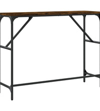 Konsolentisch Räuchereiche 100x32x75 cm Holzwerkstoff
