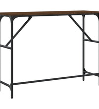 Konsolentisch Braun Eichen-Optik 100x32x75 cm Holzwerkstoff
