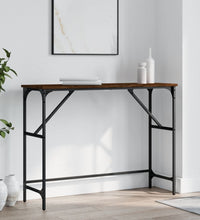 Konsolentisch Braun Eichen-Optik 100x32x75 cm Holzwerkstoff
