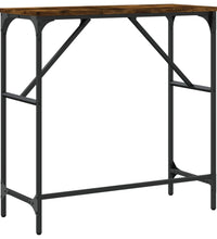 Konsolentisch Räuchereiche 75x32x75 cm Holzwerkstoff