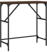 Konsolentisch Braun Eichen-Optik 75x32x75 cm Holzwerkstoff