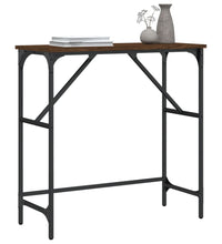 Konsolentisch Braun Eichen-Optik 75x32x75 cm Holzwerkstoff