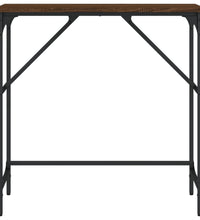 Konsolentisch Braun Eichen-Optik 75x32x75 cm Holzwerkstoff