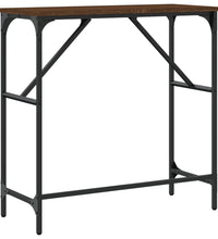 Konsolentisch Braun Eichen-Optik 75x32x75 cm Holzwerkstoff
