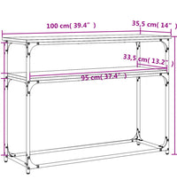 Konsolentisch Sonoma-Eiche 100x35,5x75 cm Holzwerkstoff