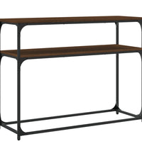 Konsolentisch Braun Eichen-Optik 100x35,5x75 cm Holzwerkstoff